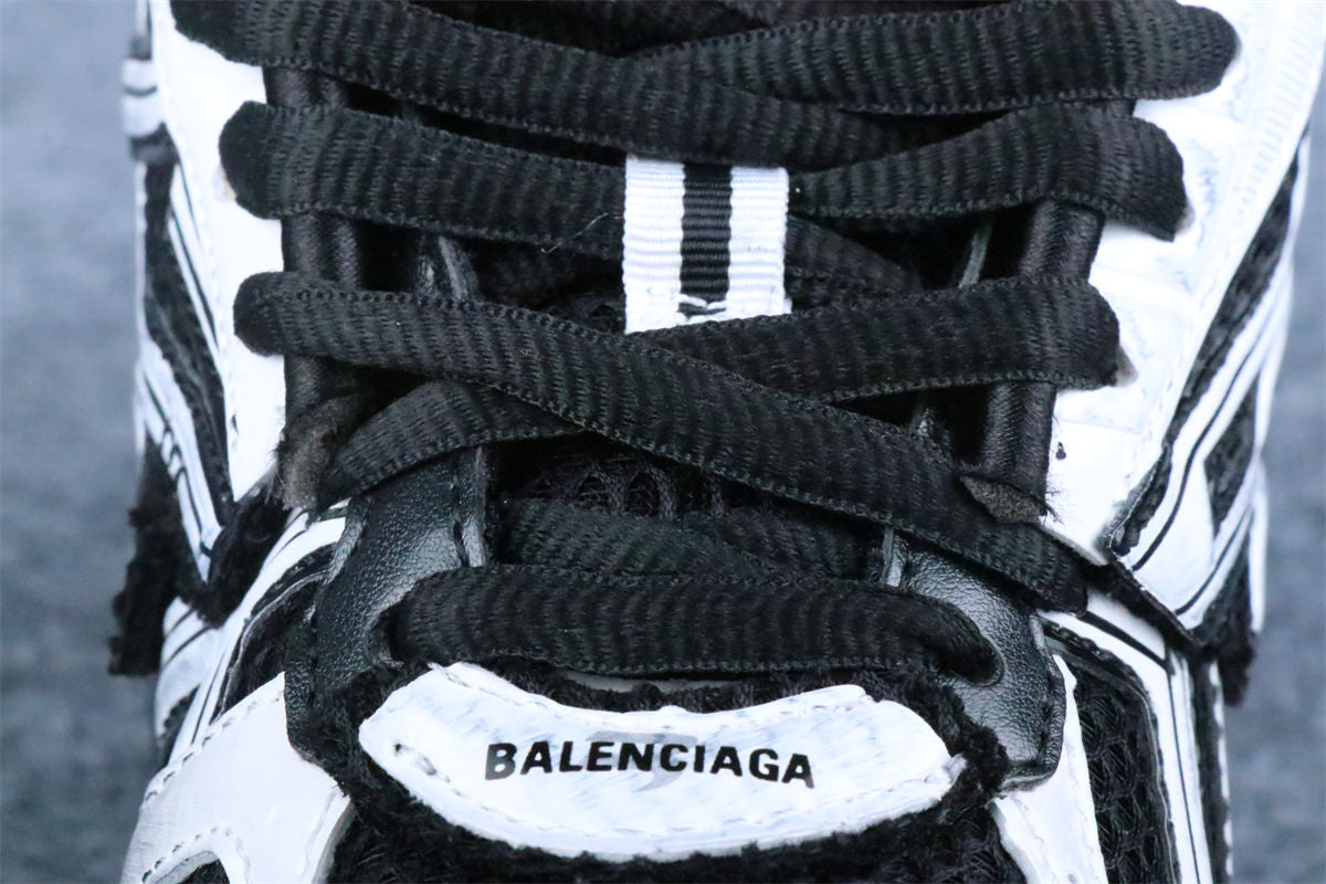 Custom Balenciaga Runner Sneaker LED 'Black White'