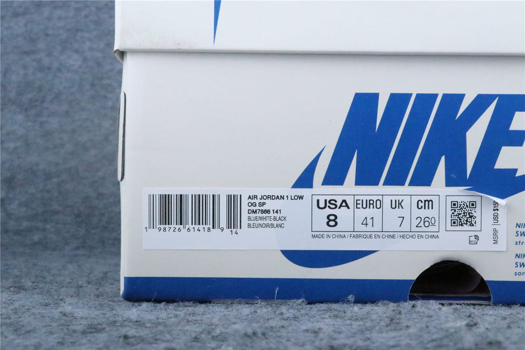 Custom Fragment Design x Travis Scott x Air Jordan 1 Low 'Royal Blue'