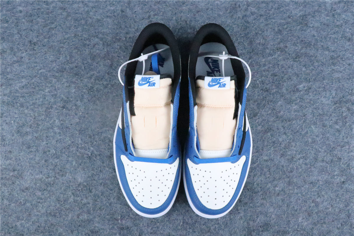 Custom Fragment Design x Travis Scott x Air Jordan 1 Low 'Royal Blue'
