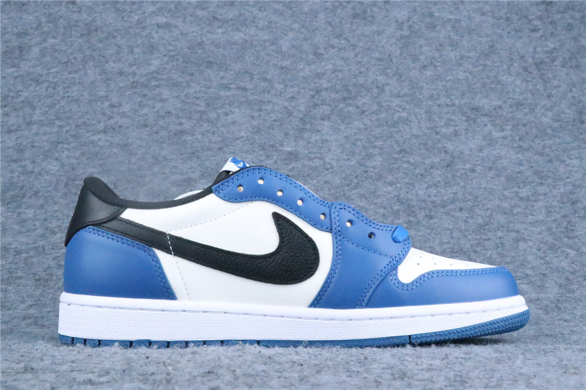 Custom Fragment Design x Travis Scott x Air Jordan 1 Low 'Royal Blue'