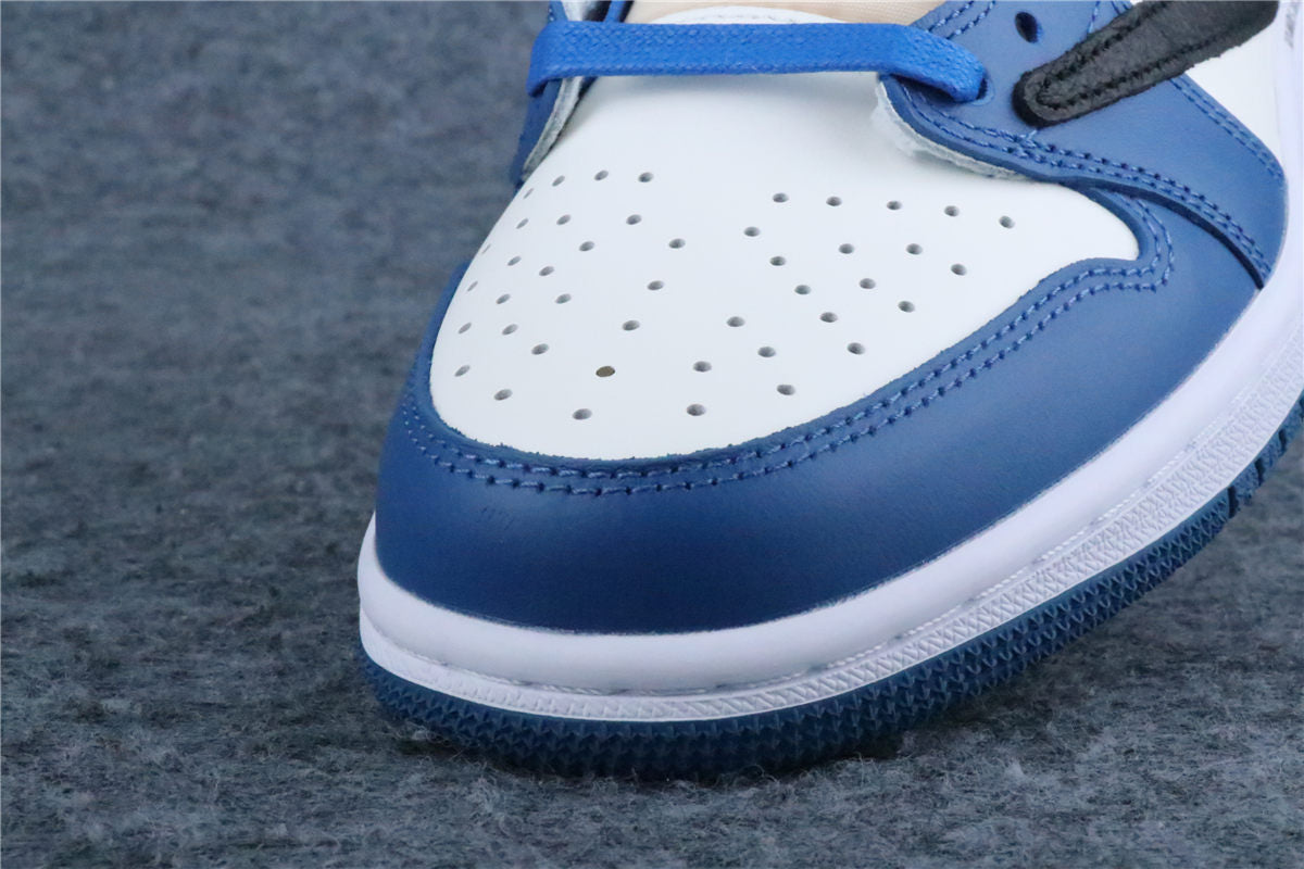 Custom Fragment Design x Travis Scott x Air Jordan 1 Low 'Royal Blue'