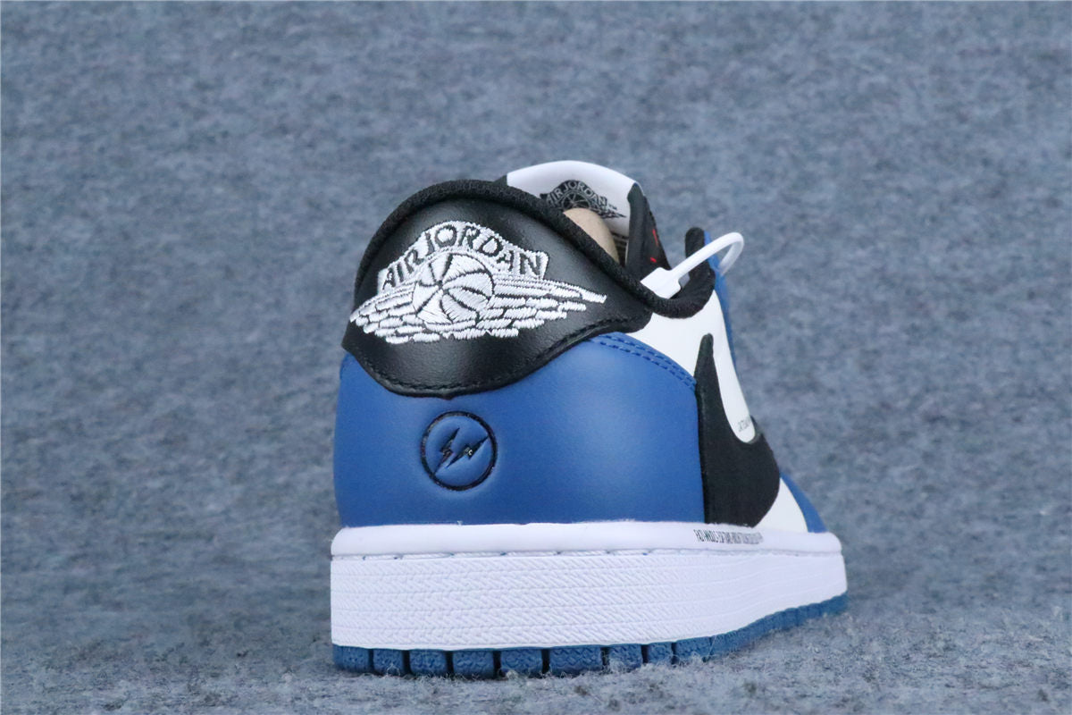 Custom Fragment Design x Travis Scott x Air Jordan 1 Low 'Royal Blue'