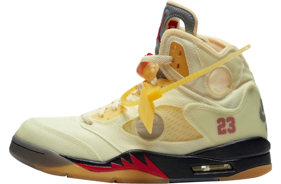 Off-White x Air Jordan 5 Sail DH8565-100