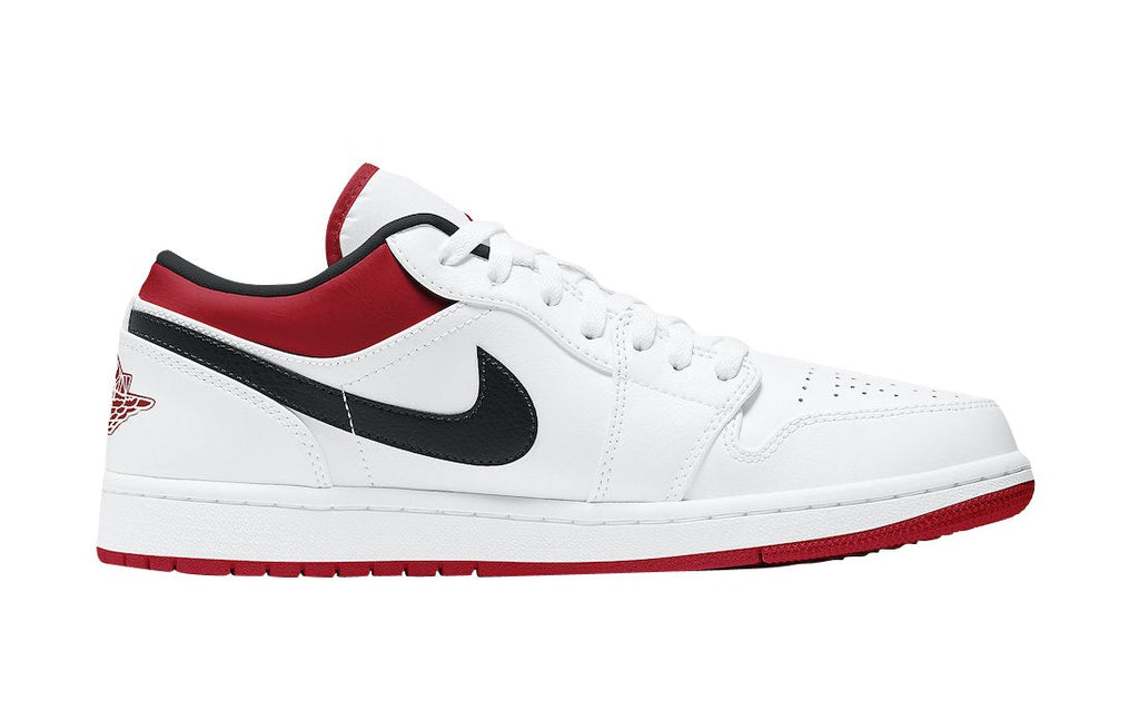 Air Jordan 1 Low White University Red Black 553558-118
