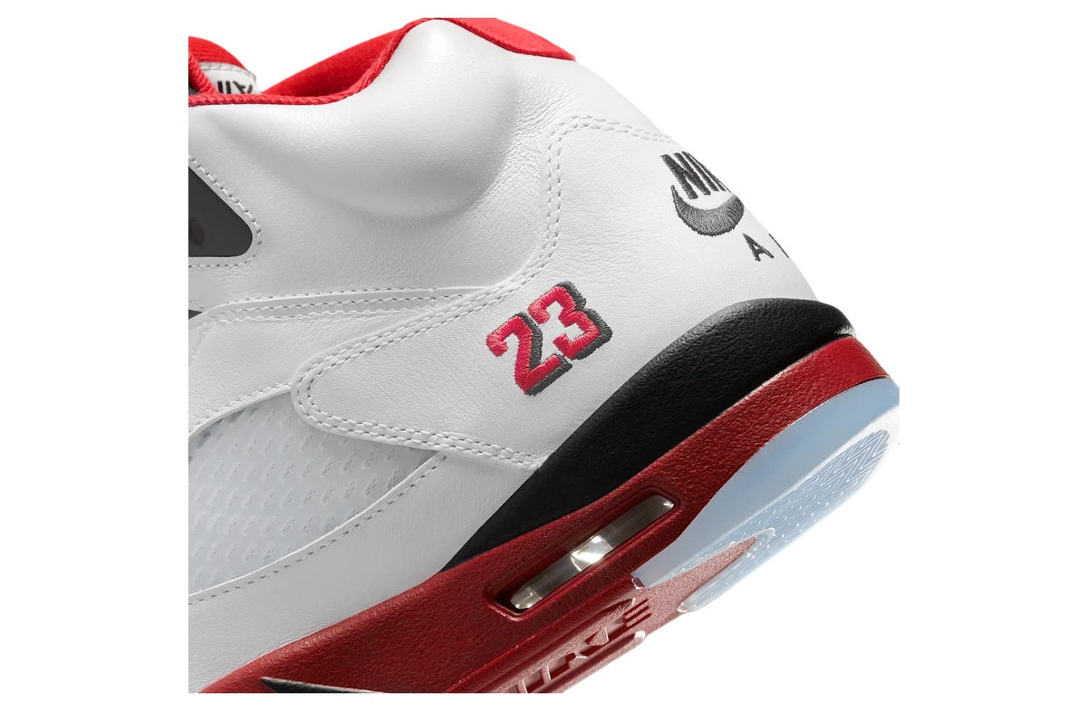 Air Jordan 5 Fire Red Black Tongue White / Fire Red HQ7978-101