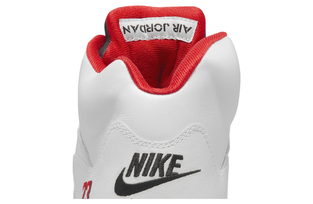 Air Jordan 5 Fire Red Black Tongue White / Fire Red HQ7978-101