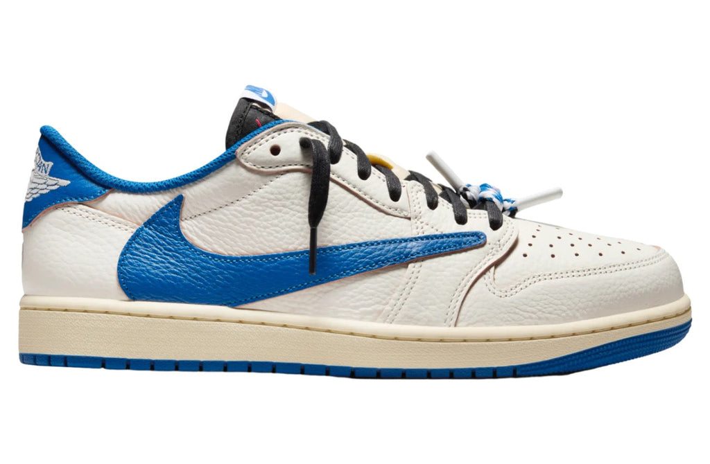 Travis Scott x Fragment Air Jordan 1 Low Sail / Military Blue DM7866-104