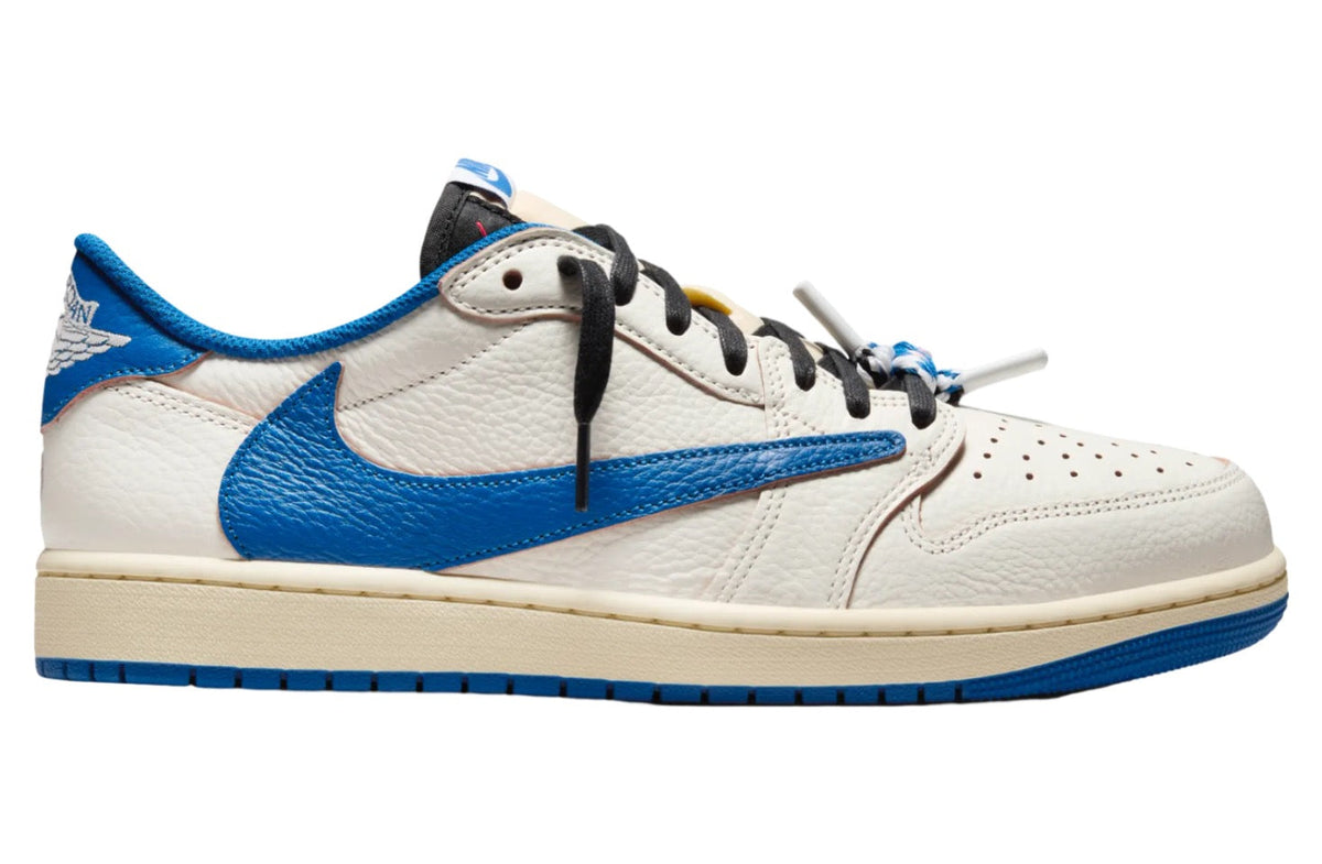 Travis Scott x Fragment Air Jordan 1 Low Sail / Military Blue DM7866-104