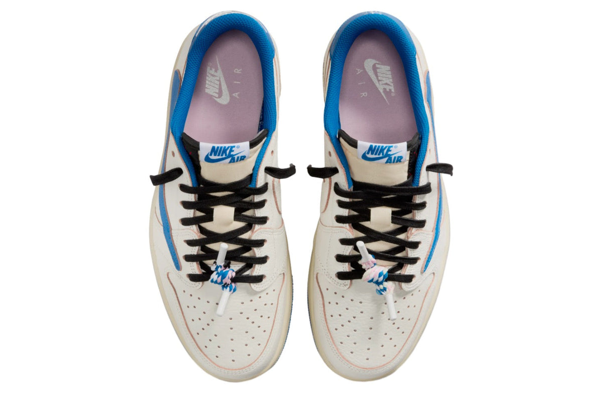 Travis Scott x Fragment Air Jordan 1 Low Sail / Military Blue DM7866-104
