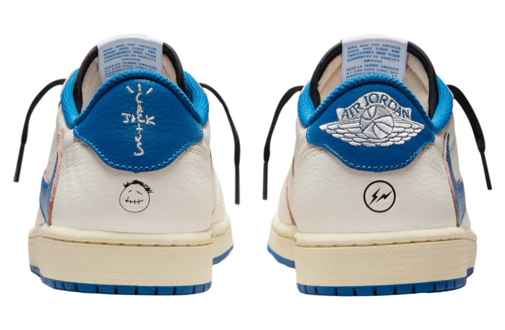 Travis Scott x Fragment Air Jordan 1 Low Sail / Military Blue DM7866-104