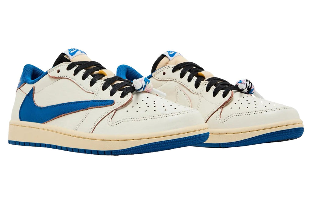 Travis Scott x Fragment Air Jordan 1 Low Sail / Military Blue DM7866-104