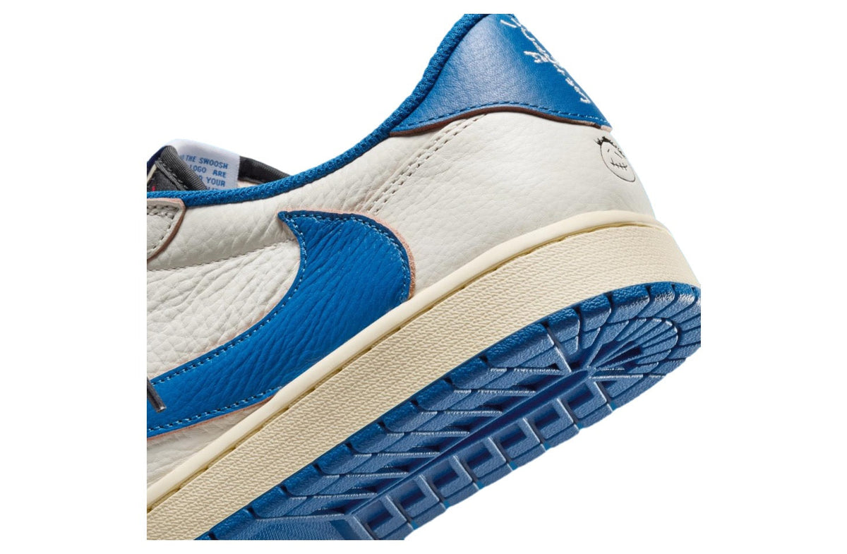 Travis Scott x Fragment Air Jordan 1 Low Sail / Military Blue DM7866-104