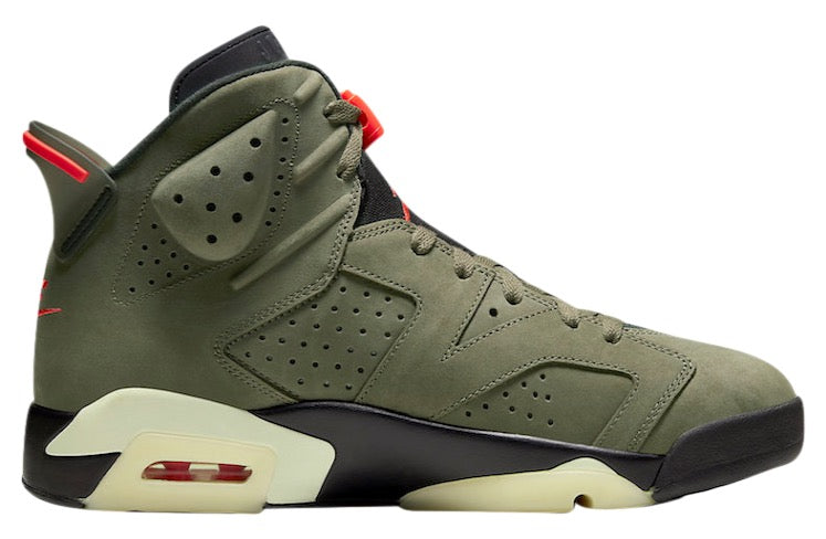 Travis Scott x Air Jordan 6 Medium Olive CN1084-200