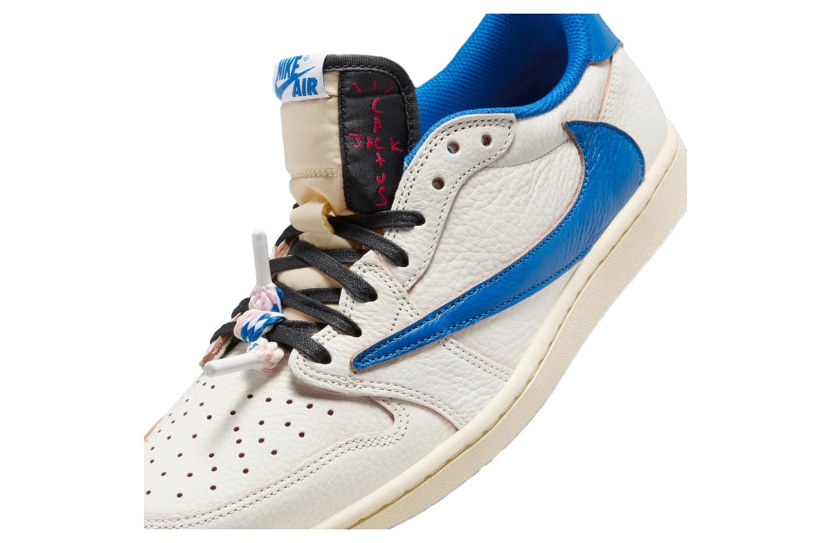 Travis Scott x Fragment Air Jordan 1 Low Sail / Military Blue DM7866-104