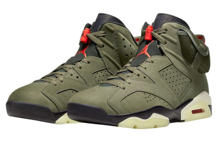 Travis Scott x Air Jordan 6 Medium Olive CN1084-200