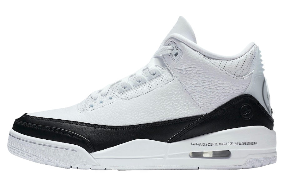 fragment x Air Jordan 3 White Black DA3595-100