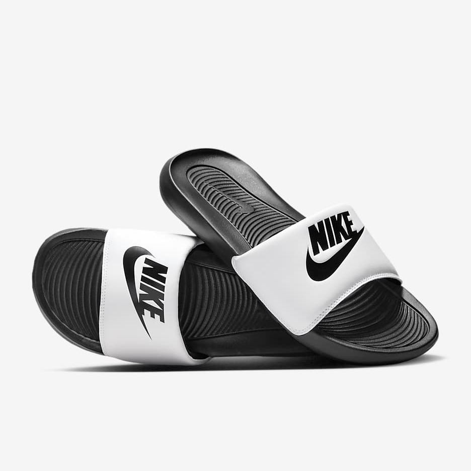 Nike Men's Victori One Slides - Black / White / Black CN9675-005