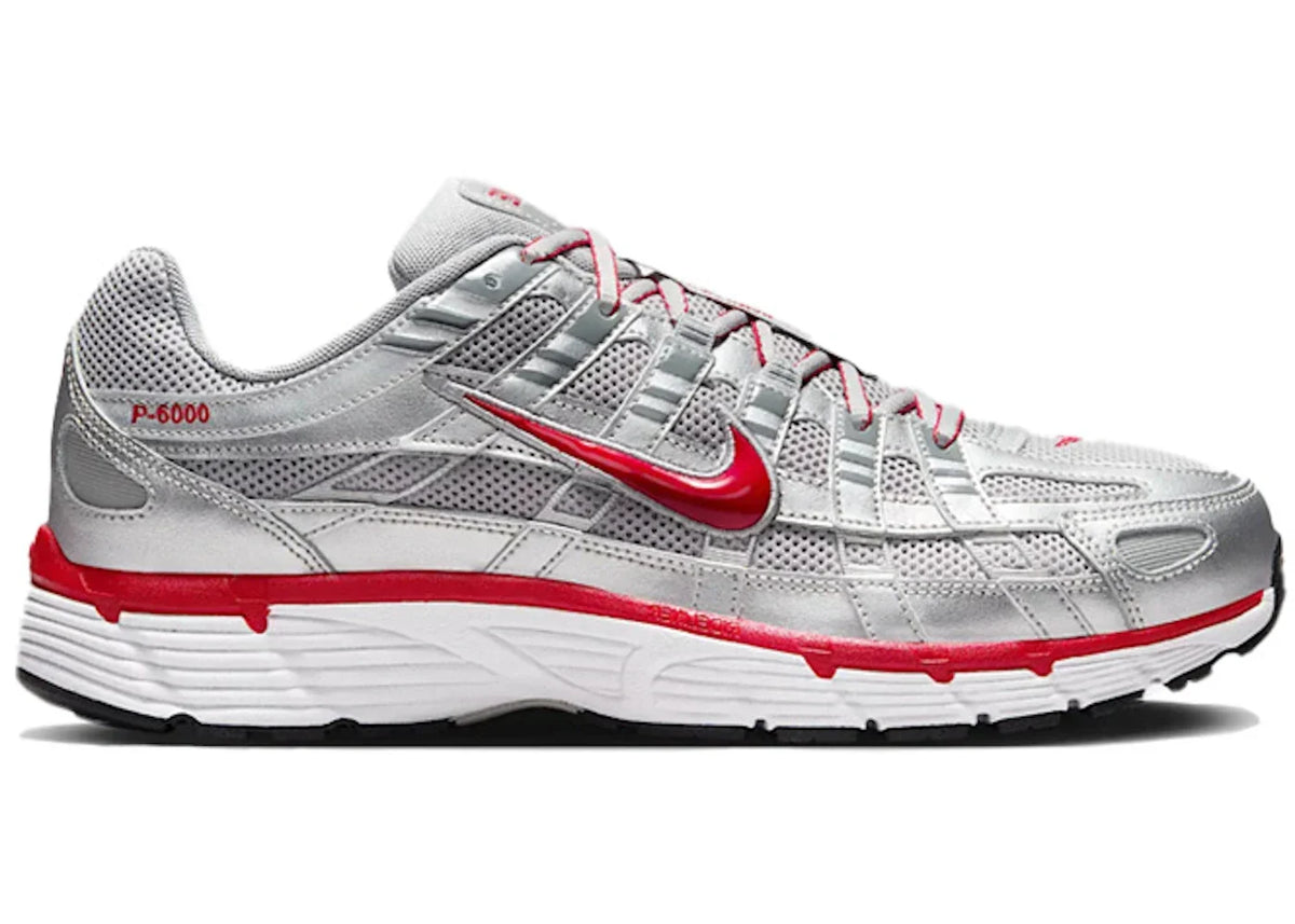 Nike P-6000 Metallic Silver Gym Red CD6404-024