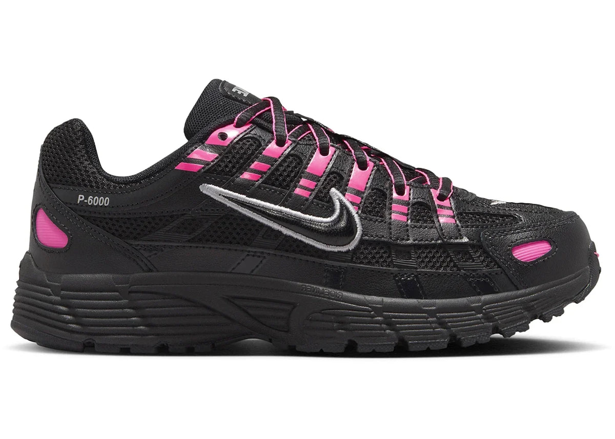 Nike P-6000 Pink Blast Metallic Silver Black (GS) HV5064-600