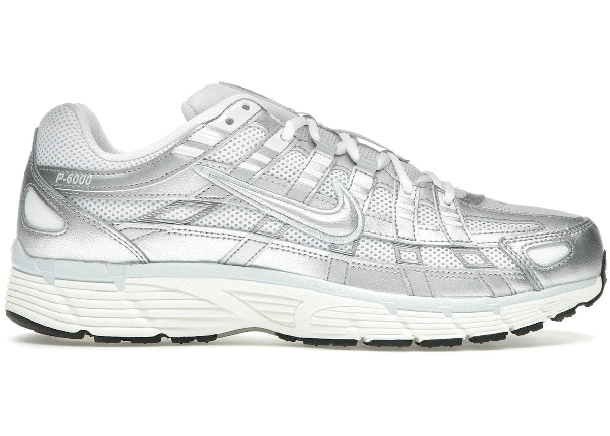 Nike P-6000 White Blue Tint Sail Metallic Silver (Women's) BV1021-106