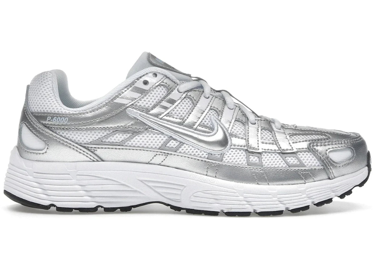 Nike P-6000 White Metallic Silver (GS) HV5064-101
