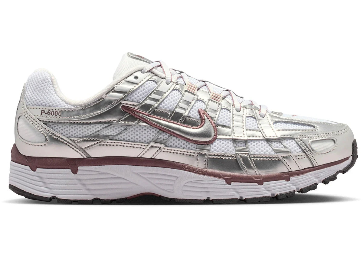 Nike P-6000 White Metallic Silver Tattoo (Women's) BV1021-110