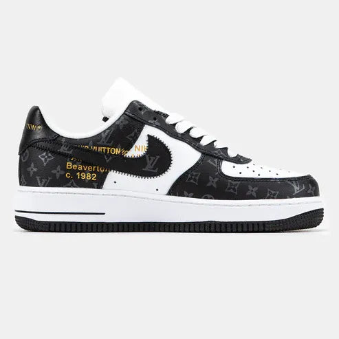 Louis Vuitton x Nike Air Force 1 Low Virgil Abloh Black White Monogram