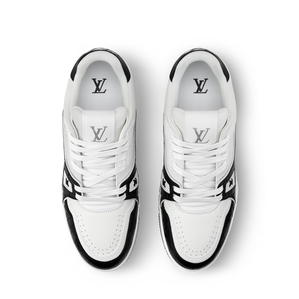 Louis Vuitton LV Trainer Black Alligator Leather Sneaker