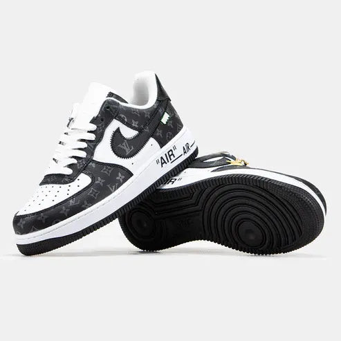 Louis Vuitton x Nike Air Force 1 Low Virgil Abloh Black White Monogram