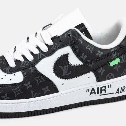 Louis Vuitton x Nike Air Force 1 Low Virgil Abloh Black White Monogram