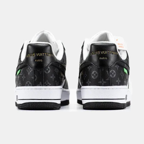 Louis Vuitton x Nike Air Force 1 Low Virgil Abloh Black White Monogram
