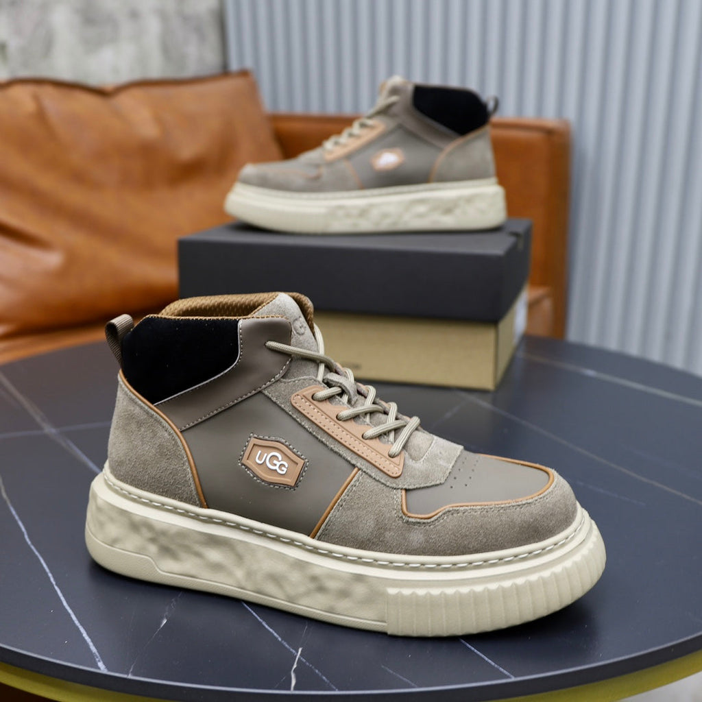 UGG Men's High-Top Suede Sneaker Boot – Grey