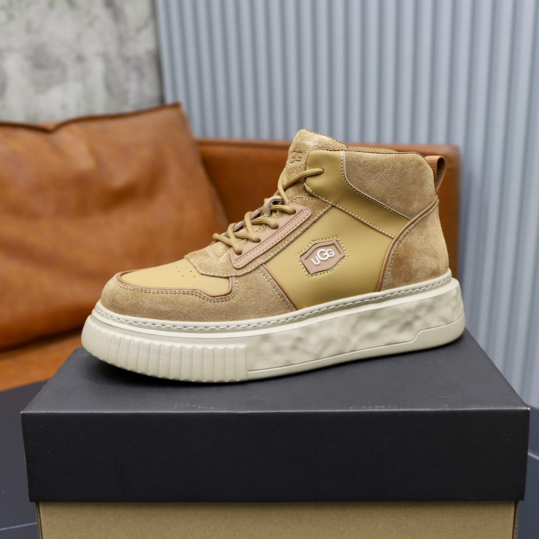 UGG Men's High-Top Suede Sneaker Boot – Wheat