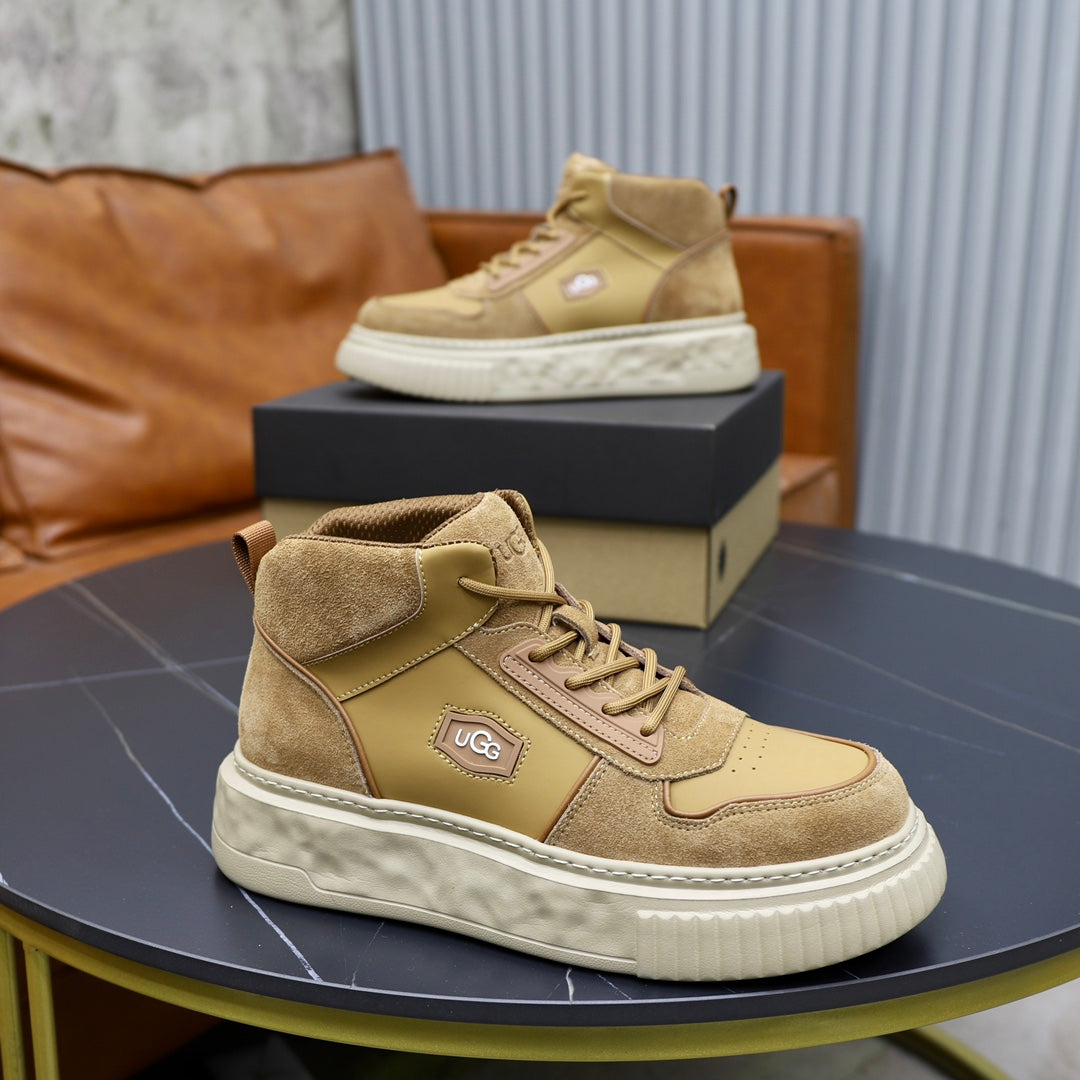 UGG Men's High-Top Suede Sneaker Boot – Wheat