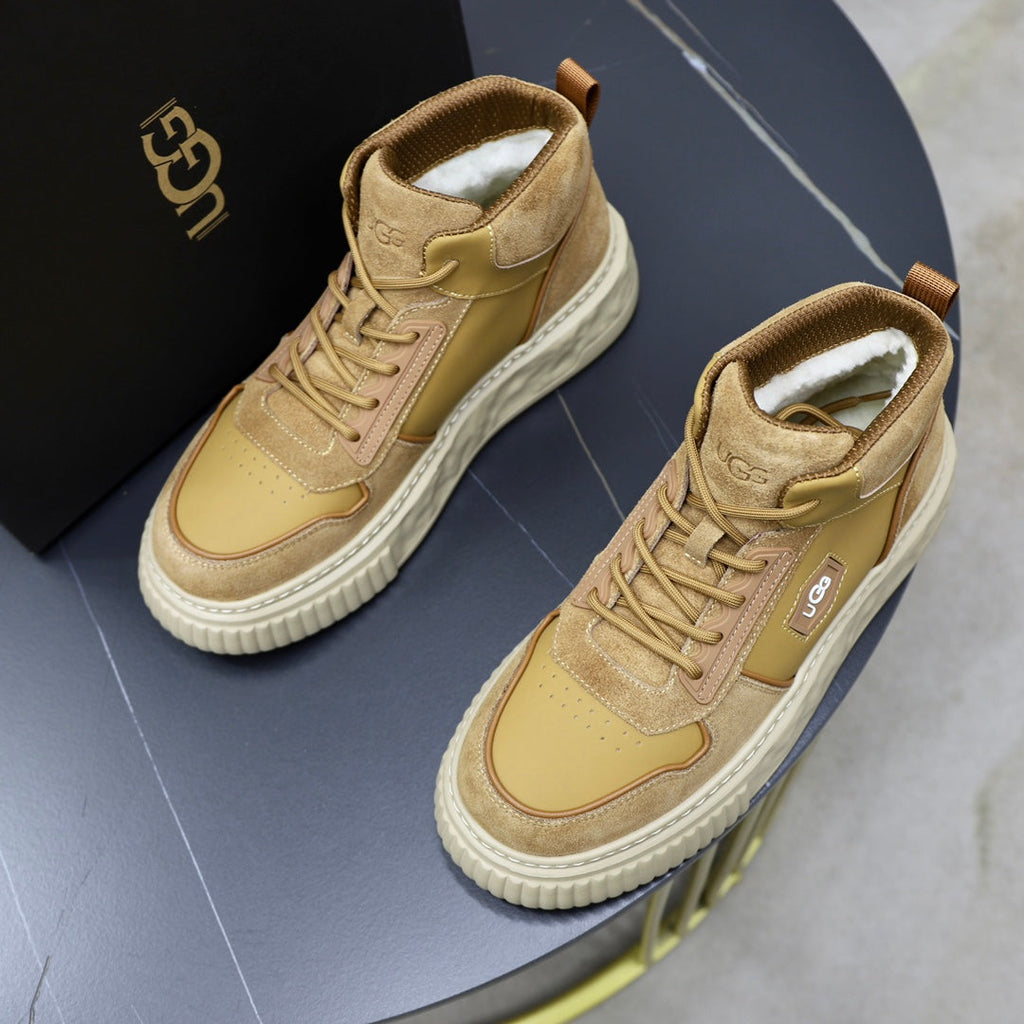 UGG Men's High-Top Suede Sneaker Boot – Wheat