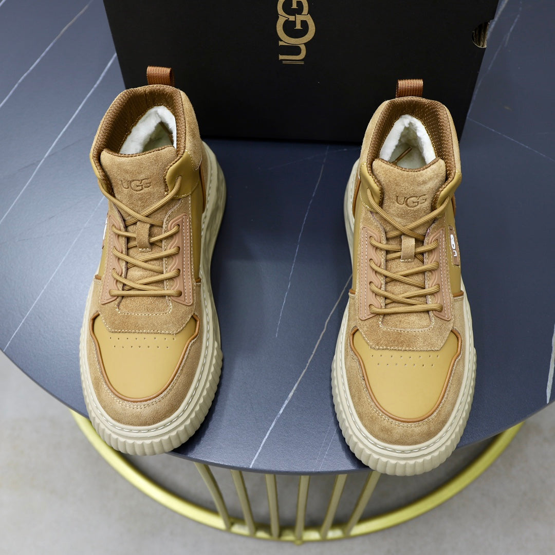UGG Men's High-Top Suede Sneaker Boot – Wheat