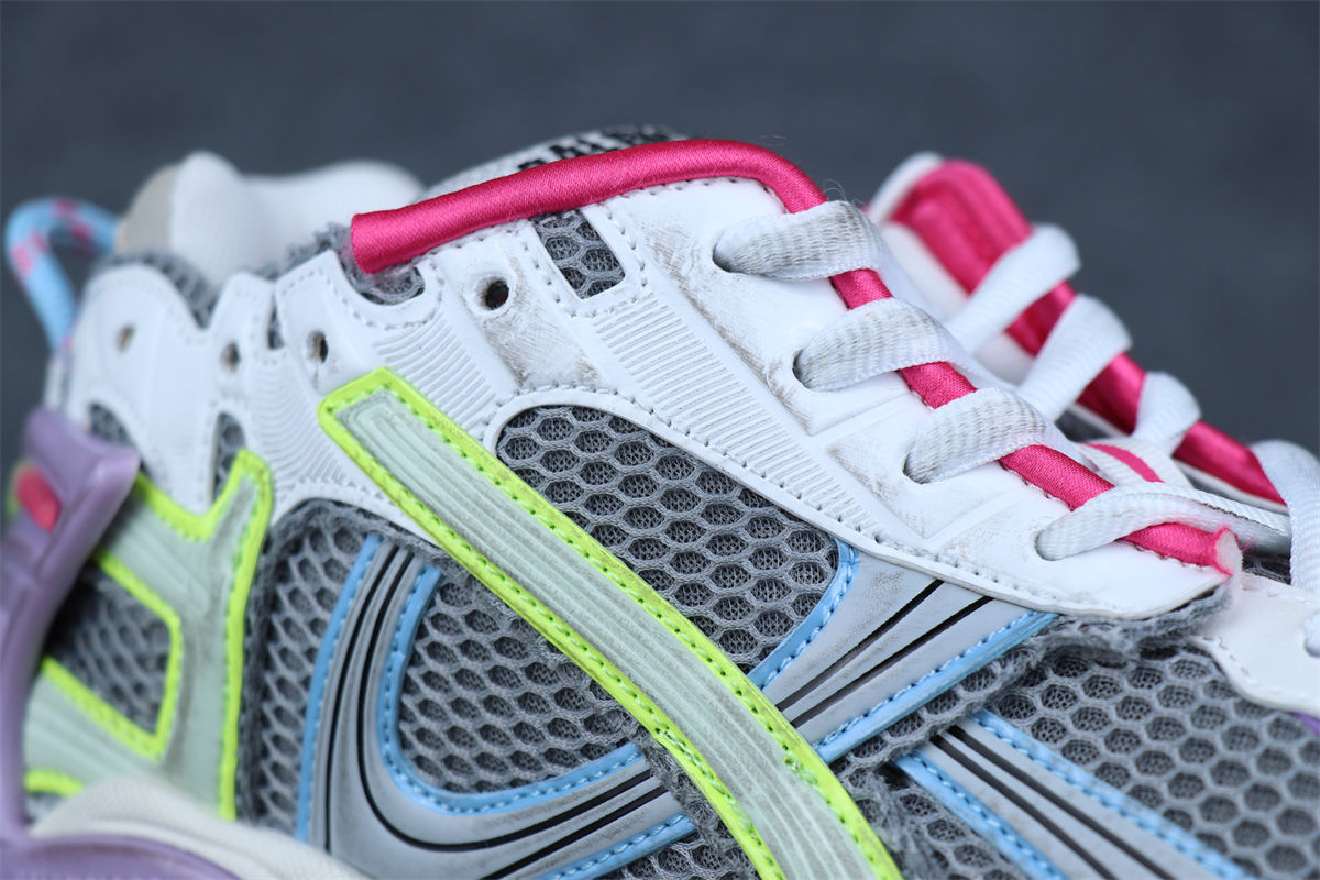 Balenciaga Runner Sneaker 'Grey Light Purple Neon Yellow'