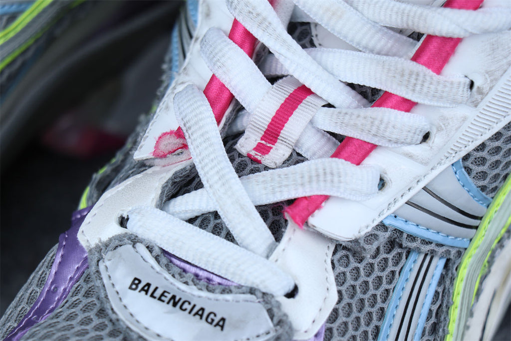 Balenciaga Runner Sneaker 'Grey Light Purple Neon Yellow'