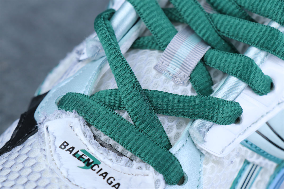 Balenciaga Wmns Runner Sneaker 'Worn-Out - White Green Blue'