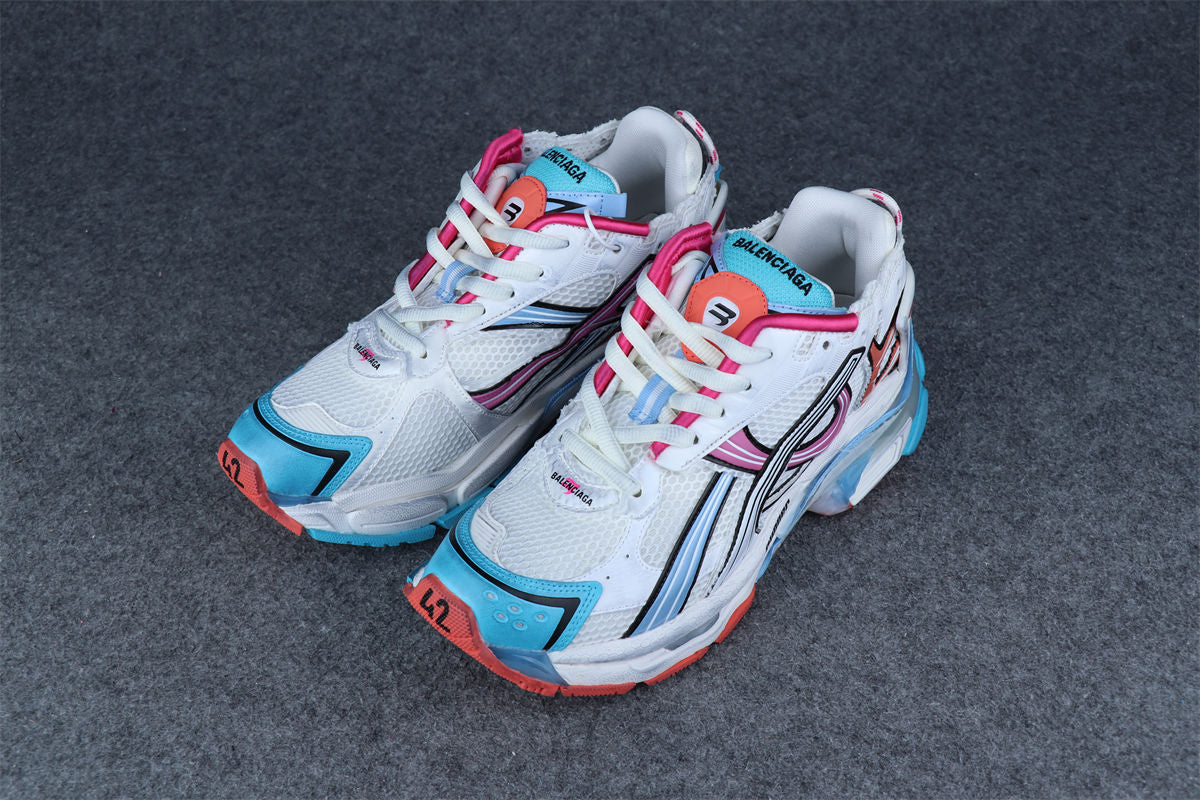 Balenciaga Runner Sneaker 'Worn-Out - White Multi-Color'