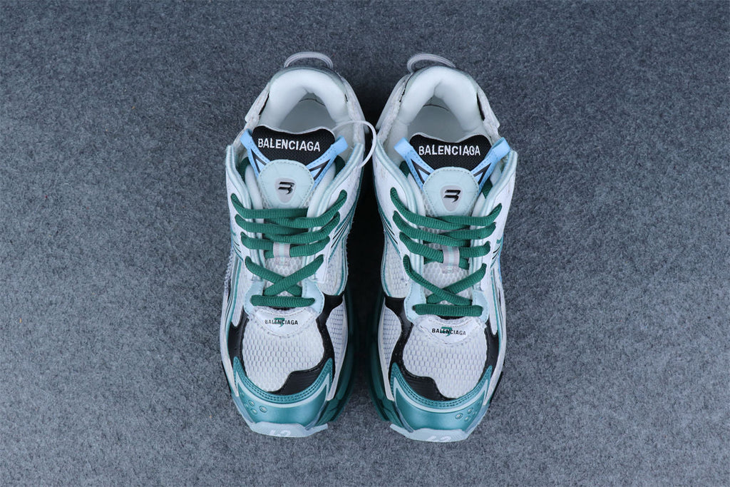 Balenciaga Wmns Runner Sneaker 'Worn-Out - White Green Blue'