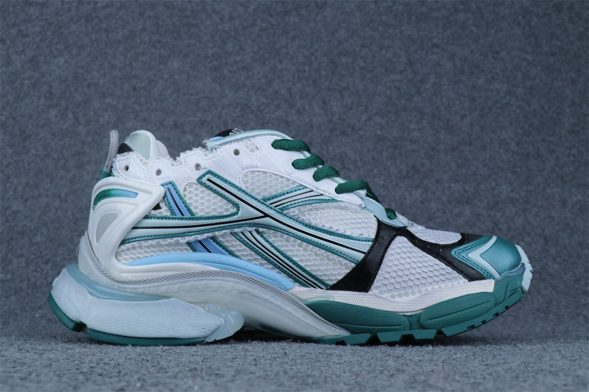 Balenciaga Wmns Runner Sneaker 'Worn-Out - White Green Blue'