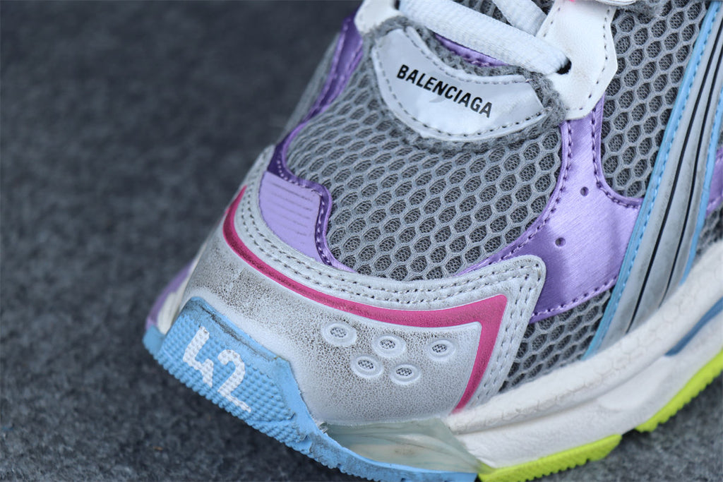 Balenciaga Runner Sneaker 'Grey Light Purple Neon Yellow'