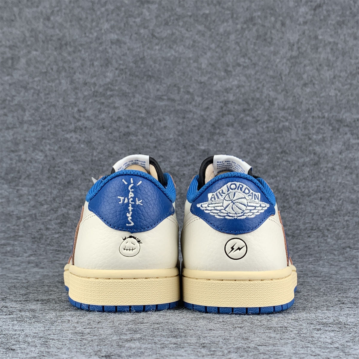 Fragment Design x Travis Scott x Air Jordan 1 Retro Low OG SP 'Sail Military Blue' (B-Grade)