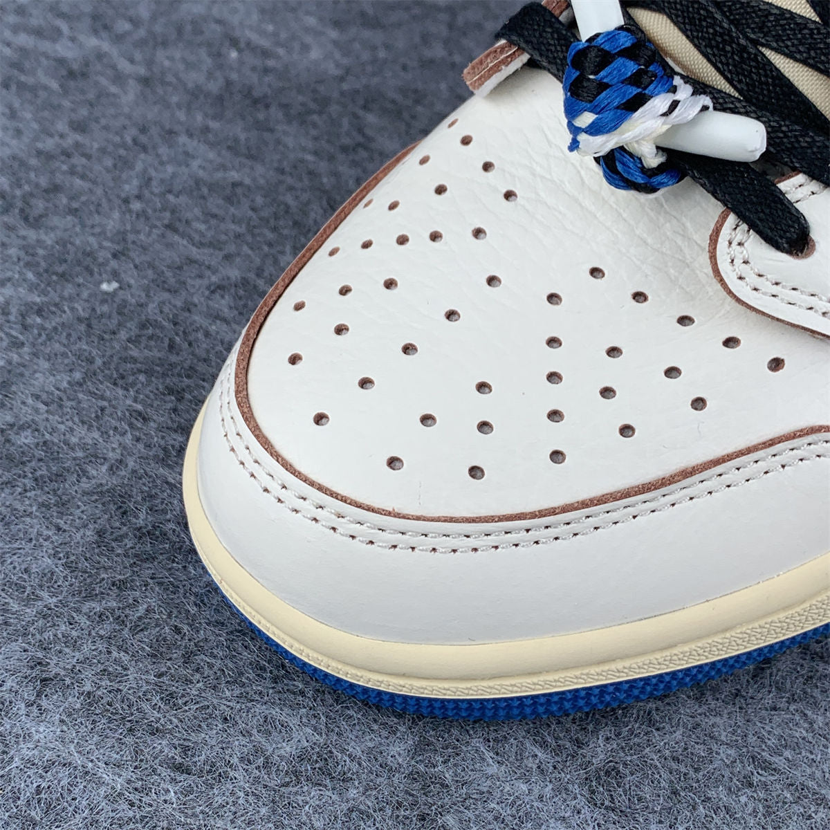 Fragment Design x Travis Scott x Air Jordan 1 Retro Low OG SP 'Sail Military Blue' (B-Grade)