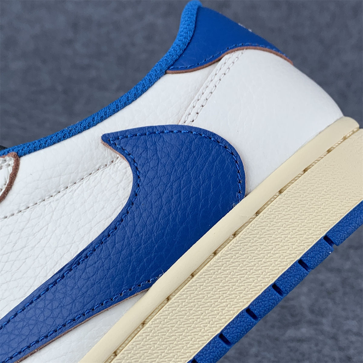 Fragment Design x Travis Scott x Air Jordan 1 Retro Low OG SP 'Sail Military Blue' (B-Grade)
