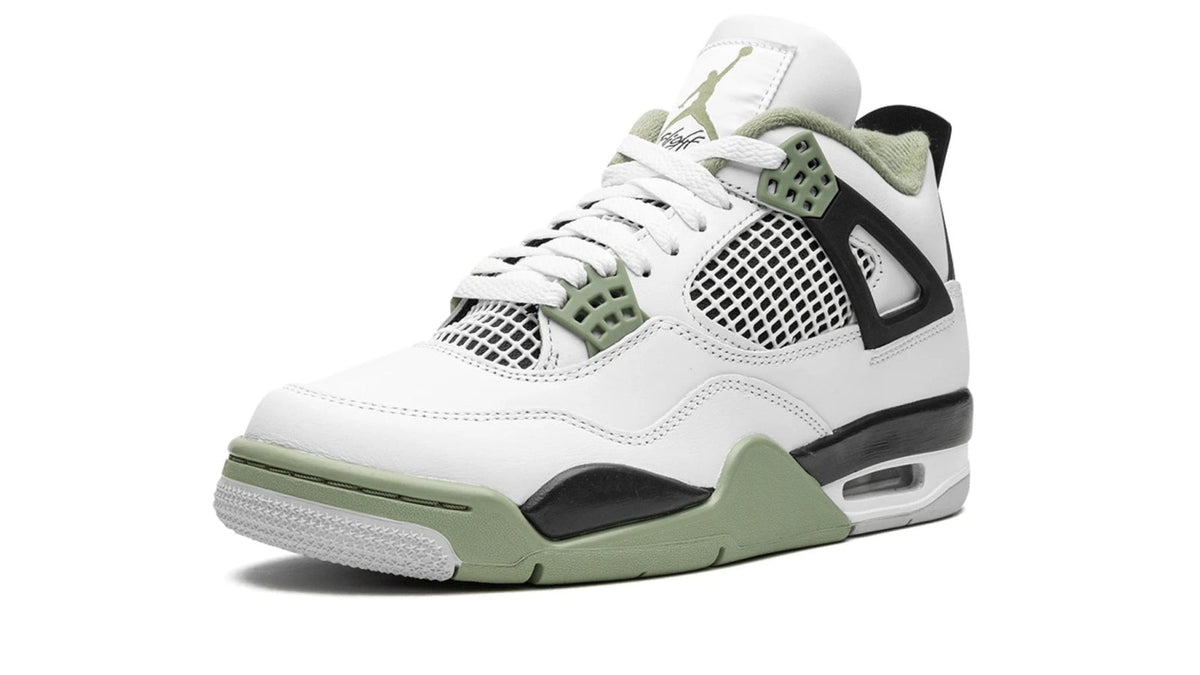 AIR JORDAN 4 RETRO WMNS "Seafoam / Oil Green" AQ9129-103