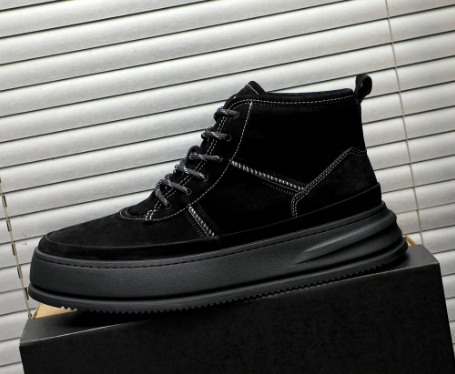 UGG Men's High-Top Suede Sneaker Boot – Black