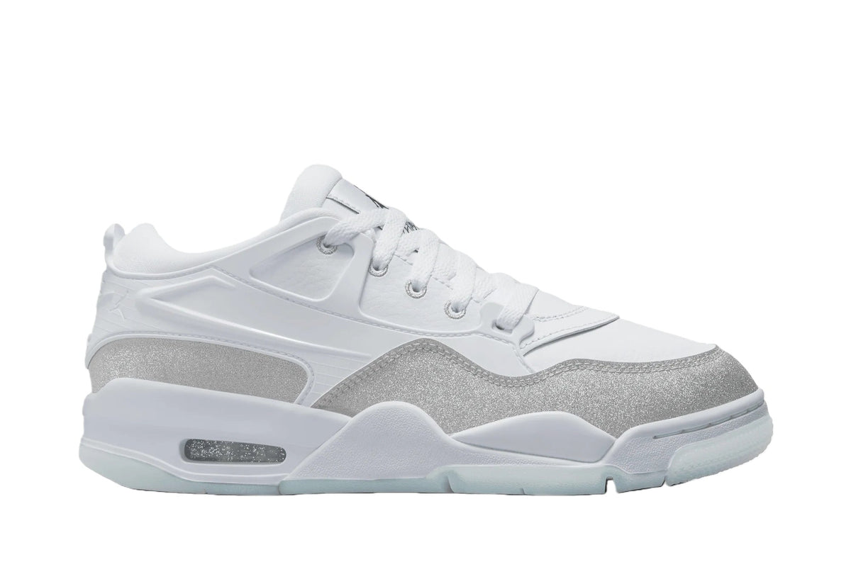 Wmns Jordan 4 RM 'White Silver Glitter' HQ3441-111