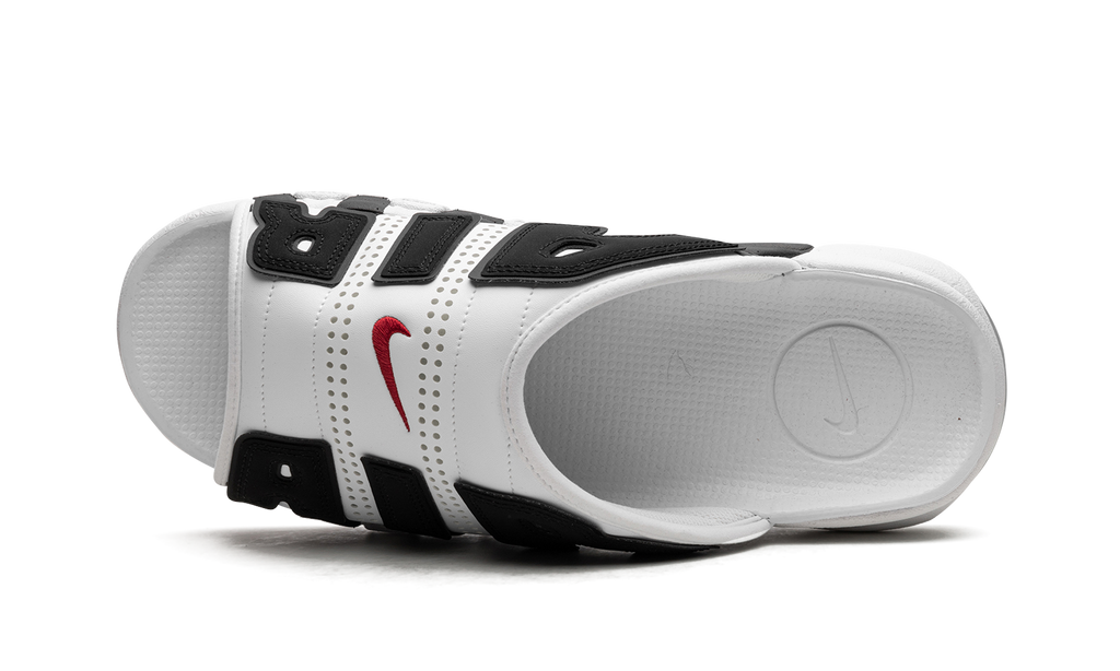 Air More Uptempo Slide NA "White Black Red" 100 FB7815